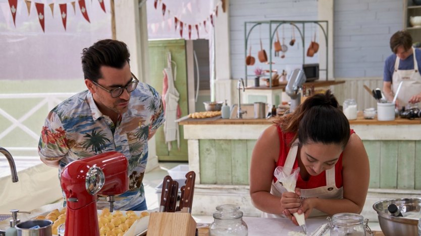 Dan Levy in the Great Canadian Baking show