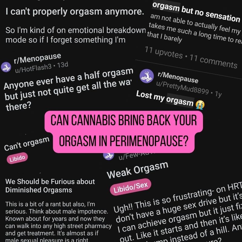 Featured image for “The disappearing orgasm in perimenopause: how cannabis can help”